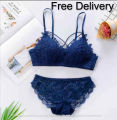 Modern Push Up Bra And Panty Set for Women. 