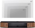Modern Cabinet System Wall Mounted Media Console Floating TV Shelf TV Stand for Xbox One/PS4/Cable Box/DVD Players/Game Console.
