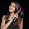 Dropshipping 2 in 1 One Step Hair Dryer Volumizer Salon Hot Air Brush Hair Straightener Comb Curling Brush Hair Styling Tools. 