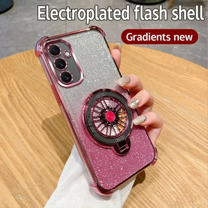For%20Samsung%20Galaxy%20A14%205G%20Case%20Shockproof%20Electroplated%20TPU%20Rotating%20Gyro%20Stand%20Cover%20Phone%20Casing%20For%20SamsungA14%205G%20Back%20cover%20-%20Image%204