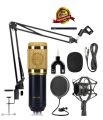 BM800 Professional Condenser Studio Record Microphone With Sound Card Live Microphone Package Phone & Computer.