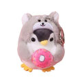 10cm Plush Keychain Cute Expression Cross-dressing Penguin Toy Plush Stuffed Toy Pendant Bag Decoration Girl Gifts.