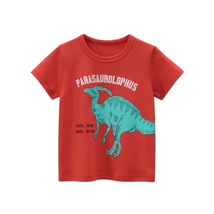 2023%20Summer%20T%20Shirt%20Children%20Boys%20Short%20Sleeve%20O-Neck%20Cotton%20T-shirt%20Dinosaur%20Cartoon%20Tops%20Tees%20Kids%20Clothes%20Dropshipping%20-%20Image%202