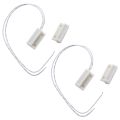 2X White Door Window Contacts Magnetic Reed Switch Sensor. 