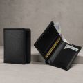 Zays Eco-Friendly Top-Grain Cowhide Leather Bifold Wallet for Men, Slim Compact Wallet 4.3 x 3.3 x 0.4 Inch, 5 Card Slots, 2 Hidden Compartments, 2 Cash Chambers, Microfiber-Lined Pocket, Lightweight 60g.