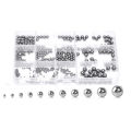 520Pcs Precision Steel Ball Bearings ,2-8mm Balls Magnetic Loose Bicycle Bearing Balls Assortment Kit. 