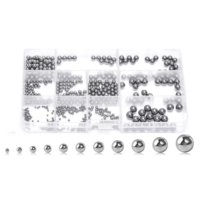 520Pcs%20Precision%20Steel%20Ball%20Bearings%20,2-8mm%20Balls%20Magnetic%20Loose%20Bicycle%20Bearing%20Balls%20Assortment%20Kit%20-%20Image%202