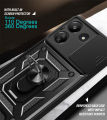 For Xiaomi Redmi 13C 4G Case Car Magnetic Ring Holder Armor Back Cover for Redmi13C Redmy Radmi 13C 13 C C13 4G Phone Cases. 