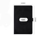 A5 200 Pages 2024 Notebook Retro Password Book with Lock Diary Binder Thickened Creative Hand Ledger Student Notepad Stationery. 