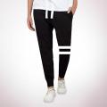 Black Cotton Double Stripe Jogger for Men - Joggers For Men.