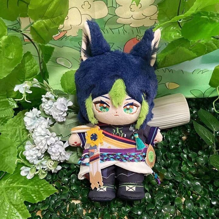 Anime Figure Genshin Impact Plush Toy Tighnari Plushie Dolls Change Clothes Soft Stuffed Dress Up Decorative Children Gift