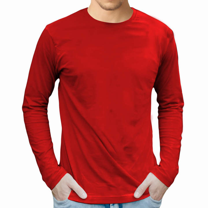 Full Sleeve O-Neck T-Shirt (Aqua, Brown, Light Blue, Purple) T-Shirt T  Shirt