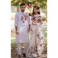 Occasional Dress/Couple Set/Matching Dress/Traditionally Dress/Sari And Panjabi. 