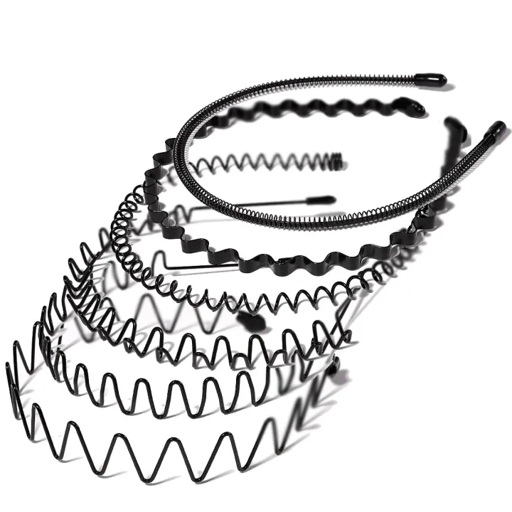 Black%20Metal%20Wavy%20Headband%20Men%20Women%20Hair%20Band%20Head%20Hoops%20Bands%20Sport%20Headbands%20Headwear%20Hairband%20Bangs%20Holder%20Hair%20Accessories%20-%20Image%202