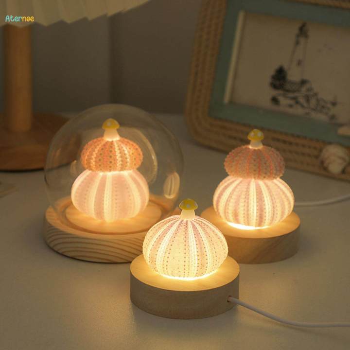 Decorative%20Table%20Lights%20Table%20Lamp%20Bedroom%20Shell%20Wedding%20Modern%20Party%20with%20LED%20Function%20Novelty%20Birthday%20Gift%20Mini%20Desk%20Lights%20Night%20Light%20-%20Image%204