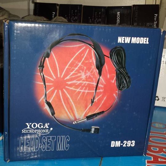 Yoga Headset Microphone Dm - 293 Or Dm - 193 For Mosque Microphone Black