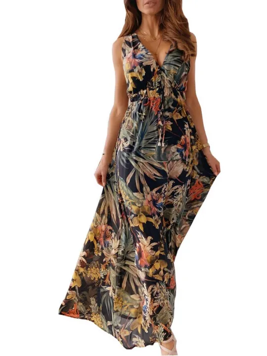 Women%20Bohe%20Maxi%20Long%20Sundress%20Summer%20Female%20V%20neck%20Backless%20Sleeveless%20Floral%20Print%20Bandage%20Party%20Dresses%20TCFZ-60%20-%20Image%207