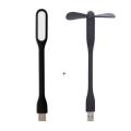 New Combo of Portable USB Fan and Light.