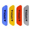 【Mary DAI Store】CK3224#9.3*2.5cm 4 Car anti-collision strips reflective stickers traffic safety warning stickers door opening. 