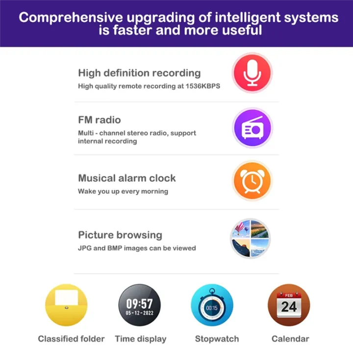 MP3%20Player%20Music%20Player%202.4%20Inch%20Full%20Screen%20Ultra-Thin%20Bluetooth%20Portable%20HIFI%20MP4%20Video%20Playback%20FM%20Recorder(B)%20-%20Image%207