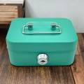Cash Box with Lock Keepsake Metal Handle Money Box Portable Holder Storage Box Small Lockable Coin. 