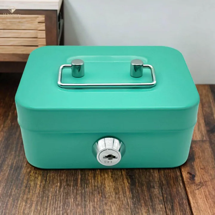 Cash%20Box%20with%20Lock%20Keepsake%20Metal%20Handle%20Money%20Box%20Portable%20Holder%20Storage%20Box%20Small%20Lockable%20Coin%20-%20Image%203
