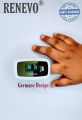 Renevo CMS-50D1 Fingertip Pulse Oximeter Blood Oxygen Sensor SpO2 for Sports and Aviation. Portable and Lightweight with LED Display - 2 Years Replacement Warranty - White.