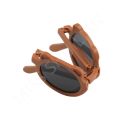 Baby Bear Folding Children Sunglasses Girl's Simple Matte Glasses Frame Boy Kids Cute Sun Protection Eyeglasses Foldable Eyewear. 