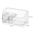 Clear Makeup Organizer for Vanity Cosmetics Display Cases Storage Box for Bathroom Counter Dresser Brushes Lipsticks Y5GB. 