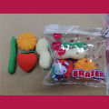 Fruit Design Eraser Fruit Erasers 8pcs in two packet.