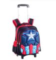 Cartoon School Bags with Trolley for boys Rolling backpack for school kids wheeled backpack children school trolley bag for boys Amour zii. 