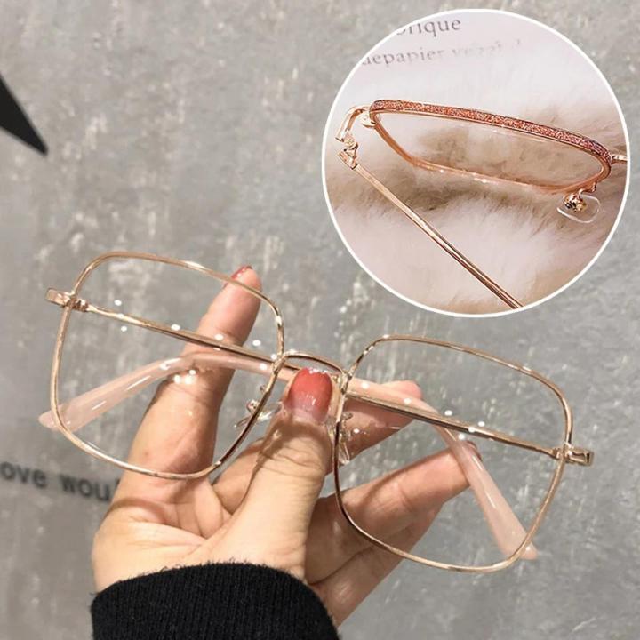 【Lejia】Rose Gold Transparent Computer Anti-Blue Light Glasses