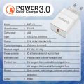 20W USB Charger Fast Charging Mobile Phone Charger Adapter QC 3.0 For Huawei Samsung Micro USB Cable Quick Charge Charger Plug.