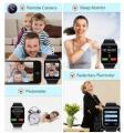 A1 Bluetooth Smart Watch with Camera, SIM Slot, Pedometer, Sleep Monitor, Music, Facebook, WhatsApp, 1.54-Inch Touch Screen, Supports Micro SIM and TF Card Slot, 16CM-23CM Wrist Size.