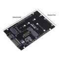 MSATA Adapter Card M.2 SSD to USB Adapter 2-in-1 Converter Reader Card Support M.2 SATA 2230 2242 2260 2280 for Laptop.
