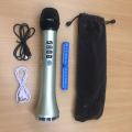 L-698 15W Wireless Karaoke Microphone Portable Bluetooth Mini Home KTV For Music Playing And Singing Speaker Player With FM Emission.