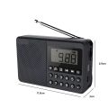 FM/AM/SW Portable Radio Dual Antenna Full Band Radio Receiver Speaker LED Digital Display 2.1 Channel Support USB Stick/TF Card. 