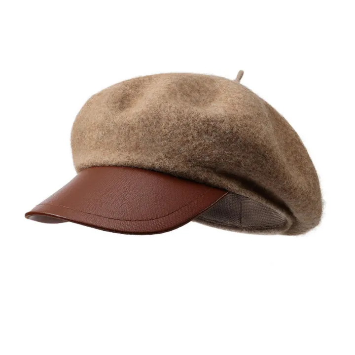 Wool%20Beret%20Artist%20Hat%20Retro%20Hat%20Japanese%20Hat%20Small%20Octagonal%20Hat%20-%20Image%203