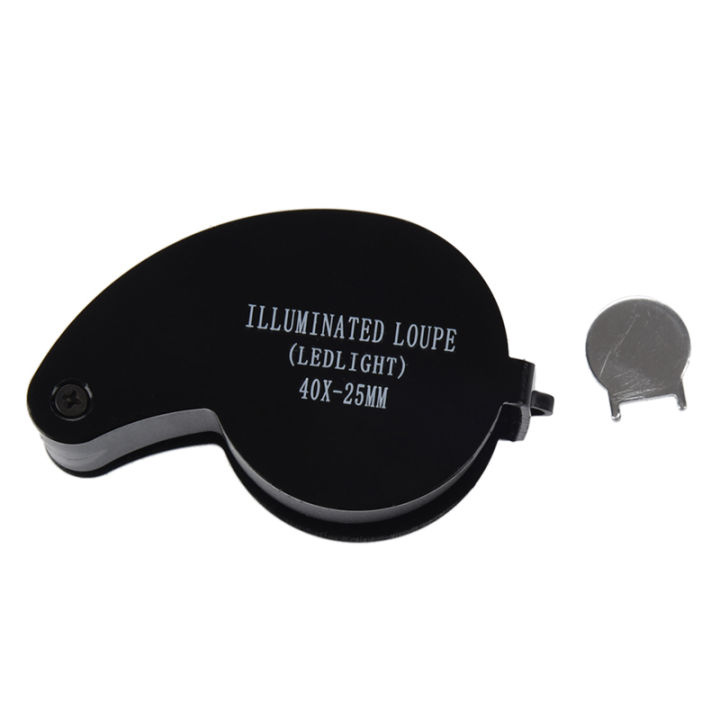 40x%2025mm%20Eyes%20Optical%20Glass%20Loupe%20Magnifier%20Magnifying%20LED%20Light%20-%20Image%205