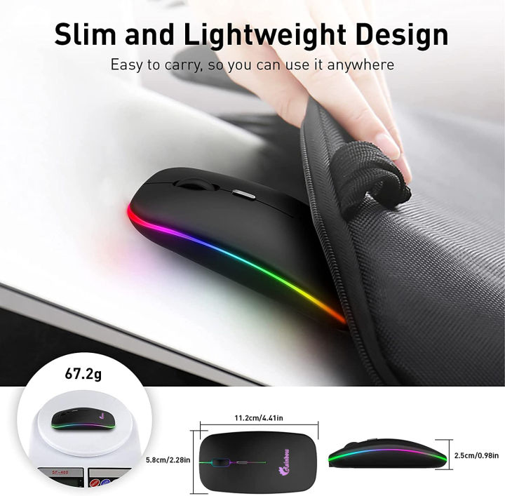 Rainbow%20Duel%20Mode%20Wireless%20Bluetooth%20Rechargeable%20Rgb%20Mouse%20-%20Mouse%20-%20Image%208