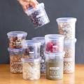 Food-grade Sealed Jars Large Capacity Transparent Plastic Sorting Grain Cans Pot Kitchen Refrigerator Preservation Storage Box. 