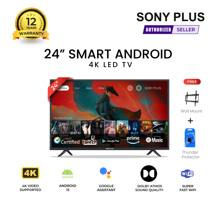 Sony Plus 24 inch Smart Android Full HD 4K Supported LED TV