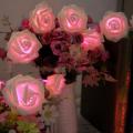 Rose String Lights 10 Led Operated String Romantic Flower Rose Premium Fairy Light Lamp. 