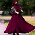New Attractive Premium-Quality Step Contrast Irani Party Abaya Burkha Set, Dubai Charry Fabric, Muslim Outerwear Collection 2023. 