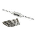8pcs Thread Metric Machine Hand Screw Thread Plug Taps Set M10 M12 with 1pcs Adjustable Tap Wrench 1/16-1/2''. 