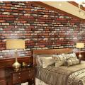 3D Wall Paper Brick Stone Rustic Effect Self-adhesive Wall Sticker Home Decor. 