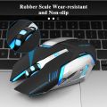 Gaming Mouse Rechargeable 2.4GWireless Bluetooth Mouse Mute Ergonomic Mouse for Computer Laptop LED Backlit Mice for IOS Android. 