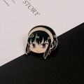 Anime Spy X Family Brooch Cute Anya Loid Yor Forger Figure Metal Badges Lapel Button Pins For Women Girls Cosplay Manga Jewelry.