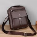 New Men's Genuine Leather Crossbody Shoulder Bags High Quality Tote Fashion Business Man Messenger Bag Leather Bags Fanny Pack.