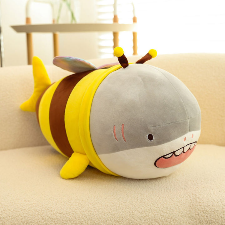 Funny Shark and Bee Doll Bee Shark Plush Toy Shark Bee Doll Doll Pillow Gift